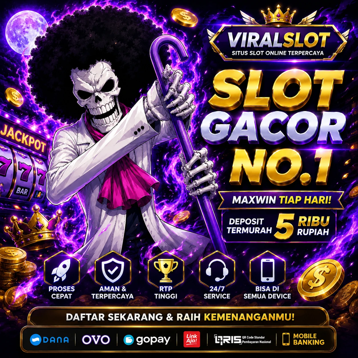 Slot dp VIRALSLOT Front Black 